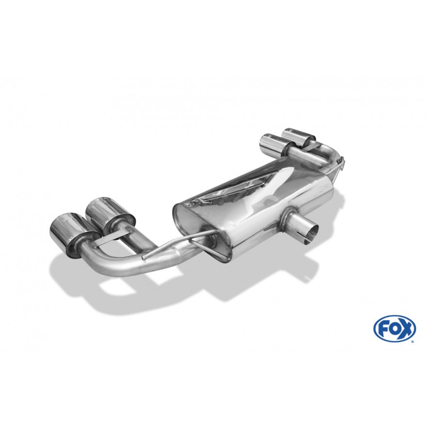 Sportschalldämpfer mit links/rechts je 2 Endrohren 115x85mm (Typ 44), inkl. (EG-) GENEHMIGUNG!