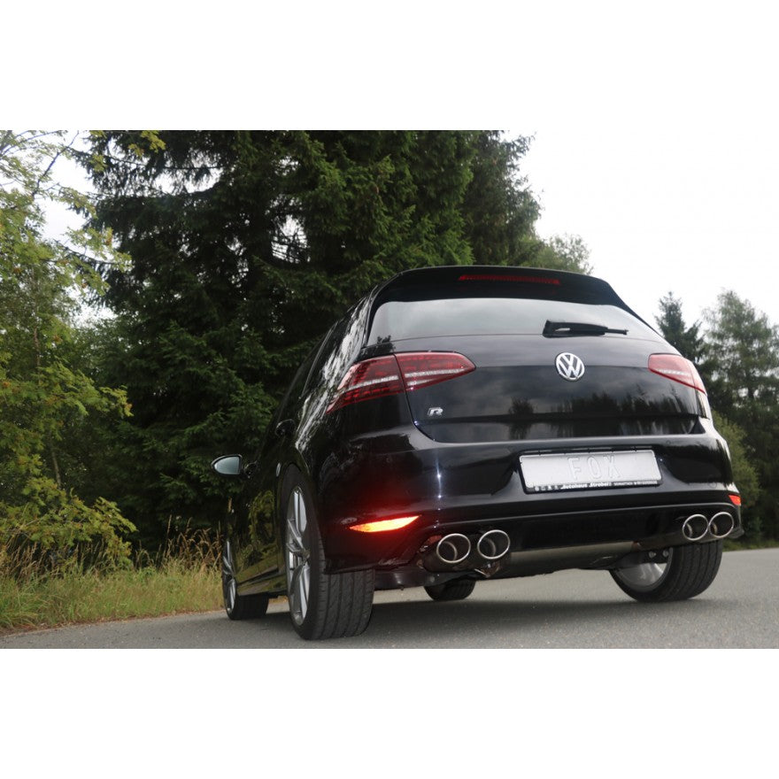 Sportschalldämpfer mit links/rechts je 2 Endrohren 115x85mm (Typ 44), inkl. (EG-) GENEHMIGUNG!