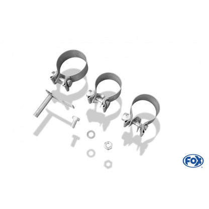 Sportschalldämpfer mit links/rechts je 2 Endrohre 115x85mm (Typ 44), inkl. (EG-) Genehmigung!