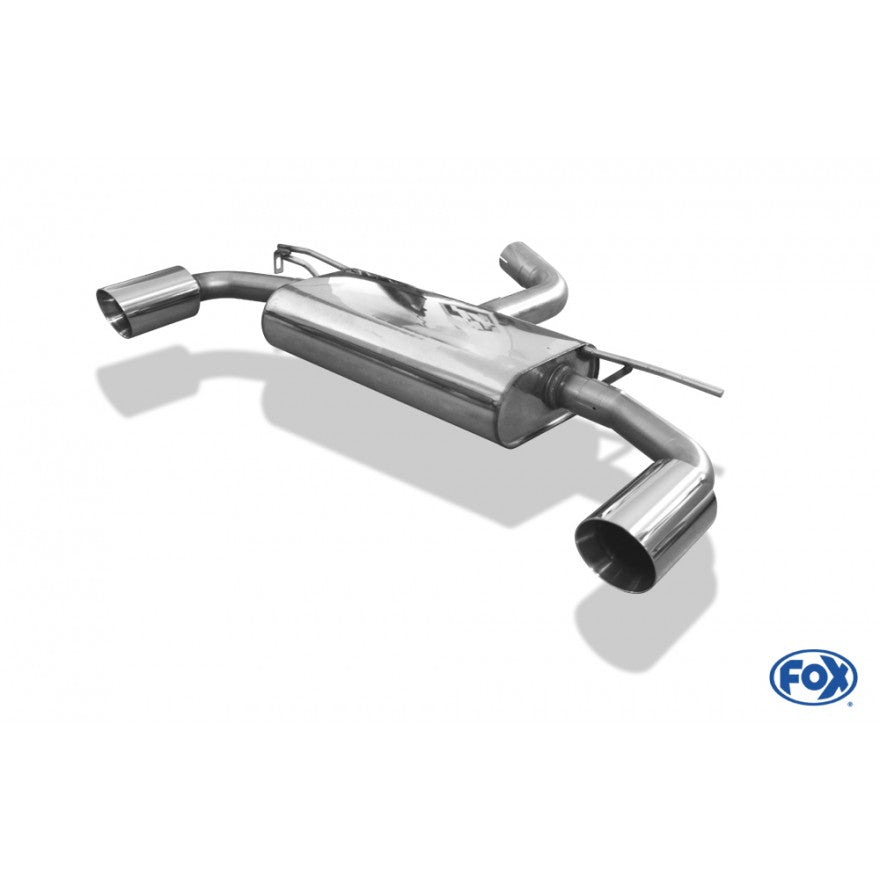 Sportschalldämpfer mit links/rechts je 1 Endrohr 100mm (Typ 25), inkl. (EG-) GENEHMIGUNG!