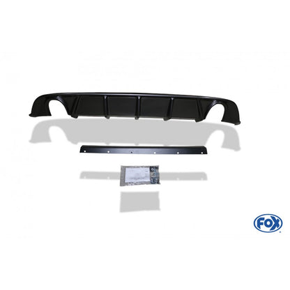 Sportschalldämpfer mit links/rechts je 1 Endrohr 100mm (Typ 16) inkl. Heckeinsatz Carbon-Look, inkl. (EG-) GENEHMIGUNG!