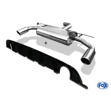 Sportschalldämpfer mit links/rechts je 1 Endrohr 100mm (Typ 16) inkl. Heckeinsatz schwarz lackiert, inkl. (EG-) GENEHMIGUNG!