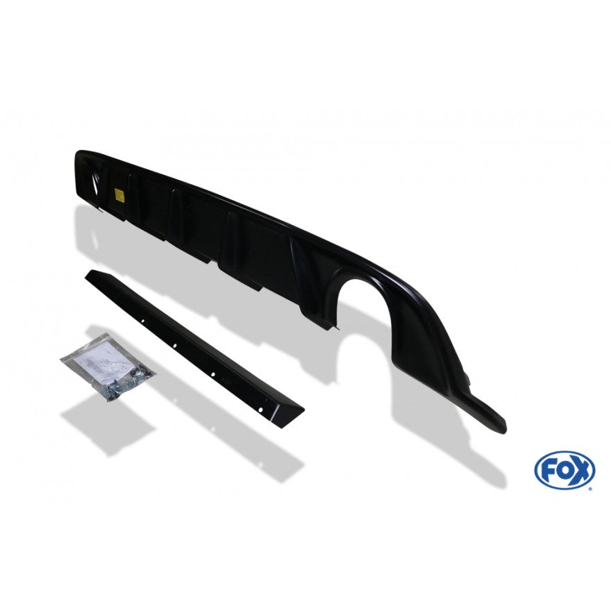 Sportschalldämpfer mit links/rechts je 1 Endrohr 90mm (Typ 25) inkl. Heckeinsatz schwarz matt, inkl. (EG-) GENEHMIGUNG!