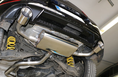 Sportschalldämpfer mit links/rechts je 1 Endrohr 114mm (Typ 25), inkl. (EG-) GENEHMIGUNG!