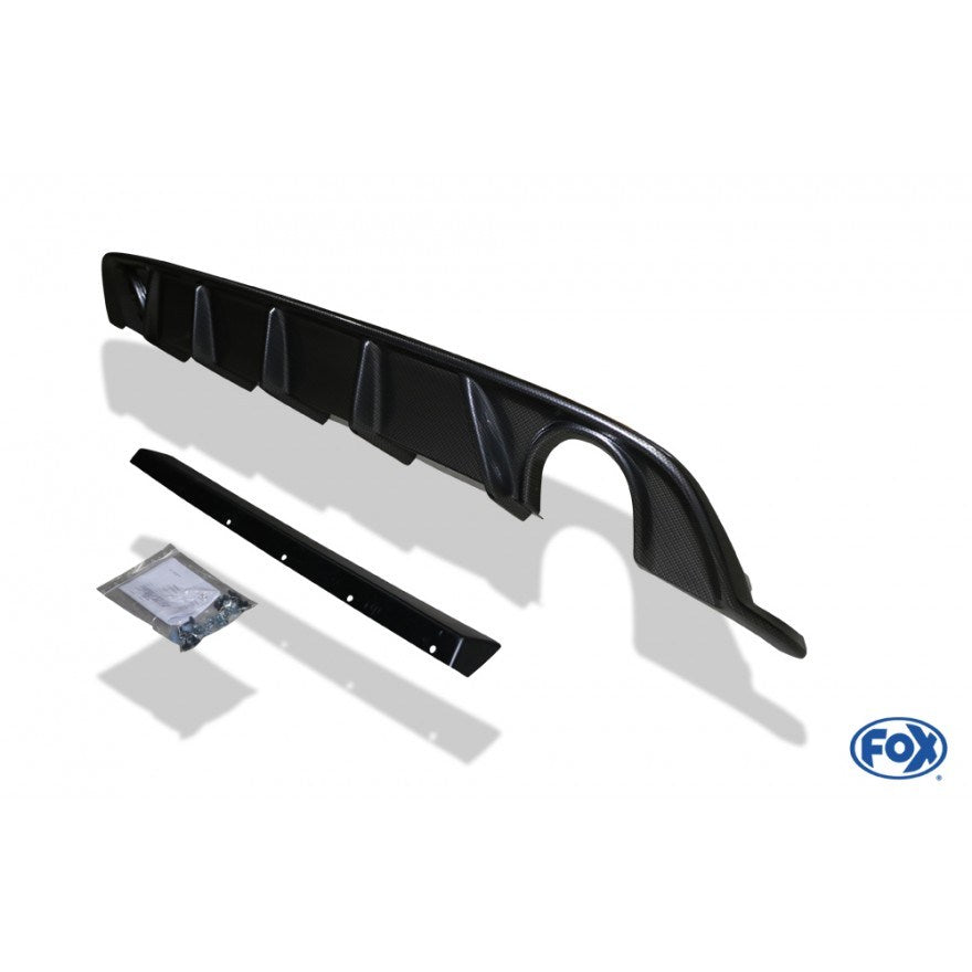 Sportschalldämpfer mit links/rechts je 1 Endrohr 100mm (Typ 16) mit Heckeinsatz in Carbon-Look, inkl. (EG-) GENEHMIGUNG!