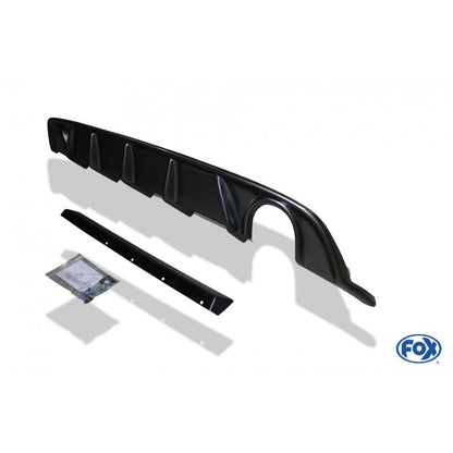 Sportschalldämpfer mit links/rechts je 1 Endrohr 100mm (Typ 16) mit Heckeinsatz in Carbon-Look, inkl. (EG-) GENEHMIGUNG!