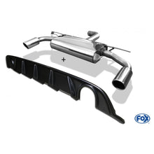 Sportschalldämpfer mit links/rechts je 1 Endrohr 100mm (Typ 16) mit Heckeinsatz in Carbon-Look, inkl. (EG-) GENEHMIGUNG!