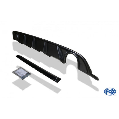 Sportschalldämpfer mit links/rechts je 1 Endrohr 100mm (Typ 25) mit Heckeinsatz in Carbon-Look, inkl. (EG-) GENEHMIGUNG!