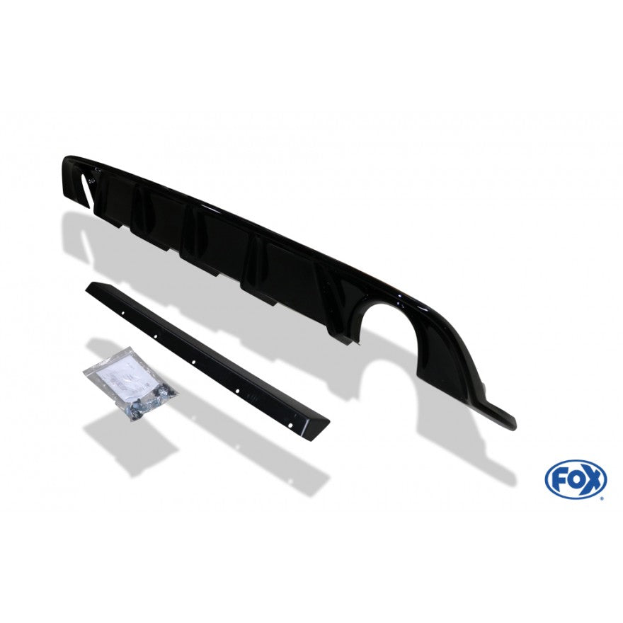 Sportschalldämpfer mit links/rechts je 1 Endrohr 100mm (Typ 25) mit Heckeinsatz schwarz lackiert, inkl. (EG-) GENEHMIGUNG!