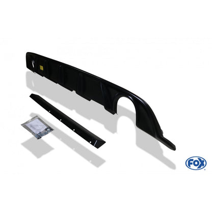 Sportschalldämpfer mit links/rechts je 1 Endrohr 100mm (Typ 25) mit Heckeinsatz schwarz matt, inkl. (EG-) GENEHMIGUNG!