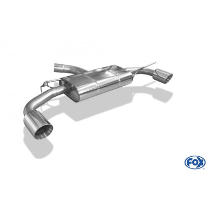Sportschalldämpfer mit links/rechts je 1 Endrohr 114mm (Typ 25), inkl. (EG-) GENEHMIGUNG!