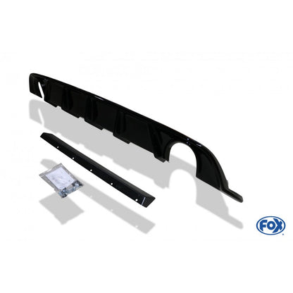 Sportschalldämpfer mit links/rechts je 1 Endrohr 114mm (Typ 25) mit Heckeinsatz in Carbon-Look, inkl. (EG-) GENEHMIGUNG!