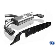 Sportschalldämpfer mit links/rechts je 1 Endrohr 114mm (Typ 25) mit Heckeinsatz in Carbon-Look, inkl. (EG-) GENEHMIGUNG!