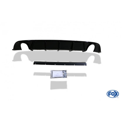 Sportschalldämpfer mit links/rechts je 1 Endrohr 114mm (Typ 25) mit Heckeinsatz schwarz lackiert, inkl. (EG-) GENEHMIGUNG!