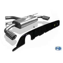 Sportschalldämpfer mit links/rechts je 1 Endrohr 114mm (Typ 25) mit Heckeinsatz schwarz matt, inkl. (EG-) GENEHMIGUNG!