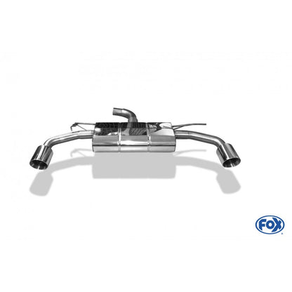 Sportschalldämpfer mit links/rechts je 1 Endrohr 100mm (Typ 25), inkl. (EG-) GENEHMIGUNG!