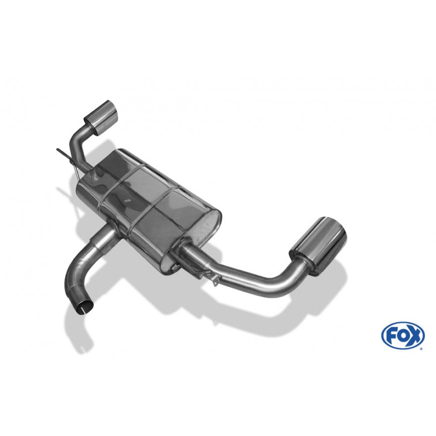 Sportschalldämpfer mit links/rechts je 1 Endrohr 100mm (Typ 25), inkl. (EG-) GENEHMIGUNG!