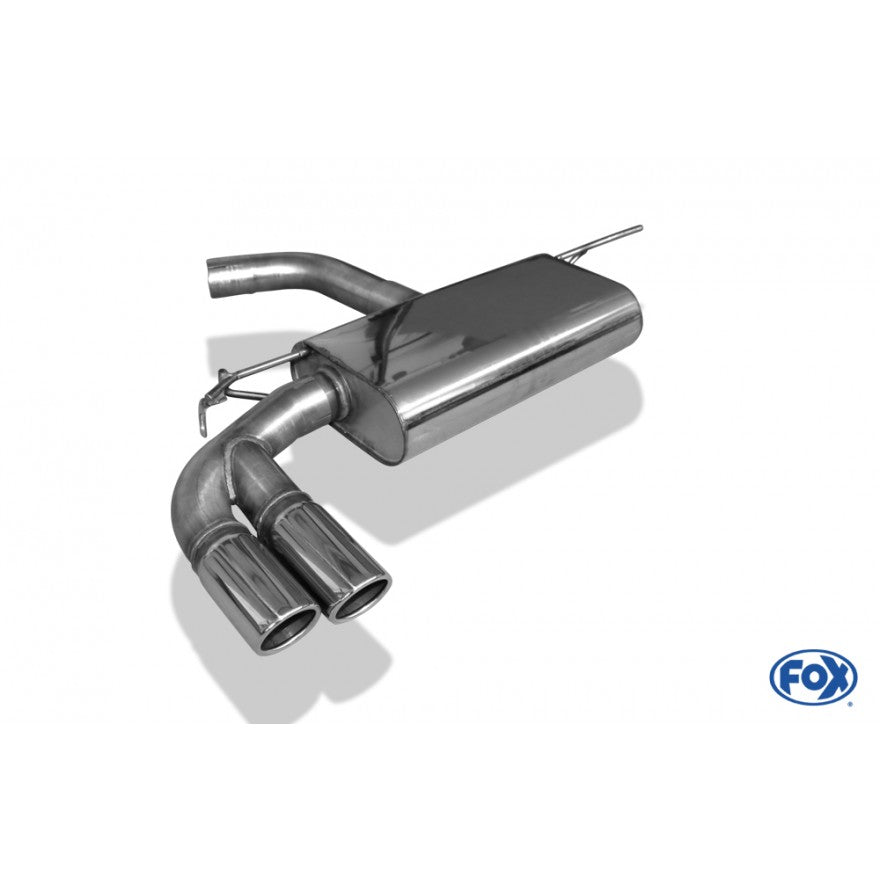 Sportschalldämpfer mit 2 Endrohren 80mm (Typ 16), inkl. (EG-) GENEHMIGUNG!