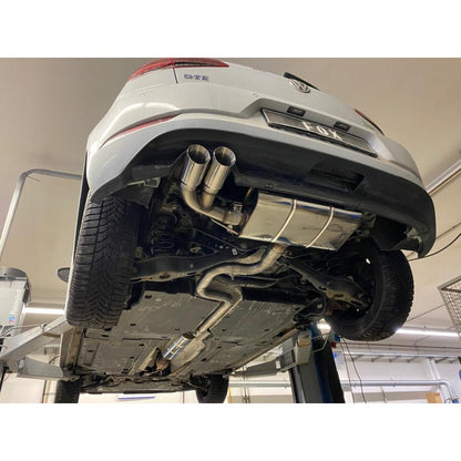 Sportschalldämpfer mit 2 Endrohren 80mm (Typ 25), inkl. (EG-) GENEHMIGUNG!