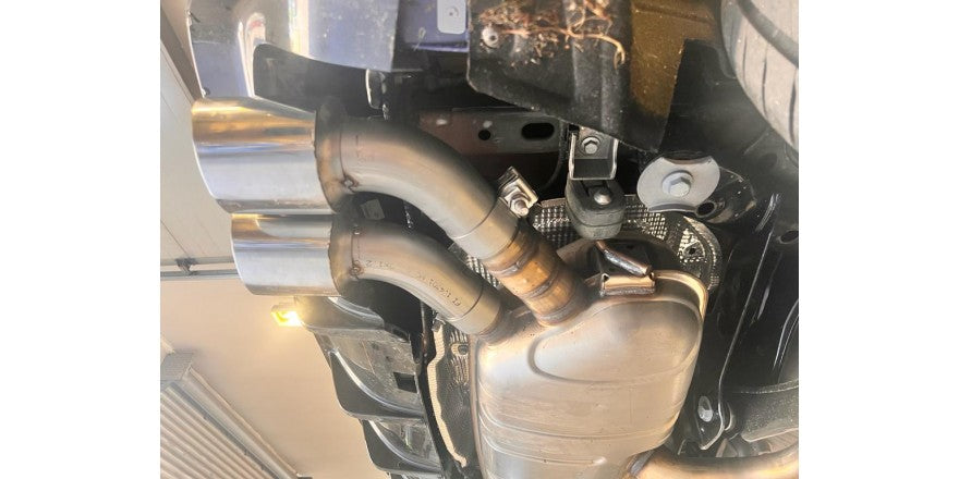 Endrohrset mit links/rechts je 2 Endrohren 100mm (Typ 25), inkl. (EG-) GENEHMIGUNG!