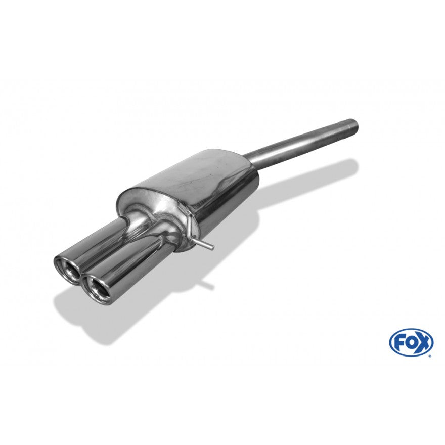 Sportschalldämpfer mit 2 Endrohren 76mm (Typ 17), inkl. (EG-) GENEHMIGUNG!