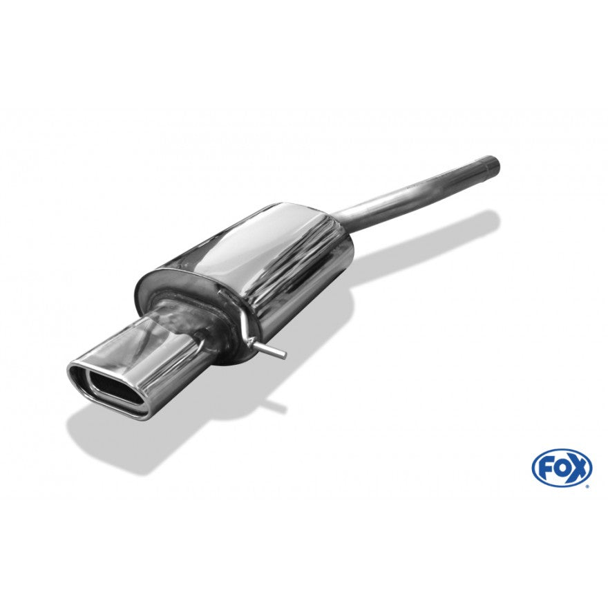 Sportschalldämpfer mit 1 Endrohr 135x80mm (Typ 53), inkl. (EG-) GENEHMIGUNG!