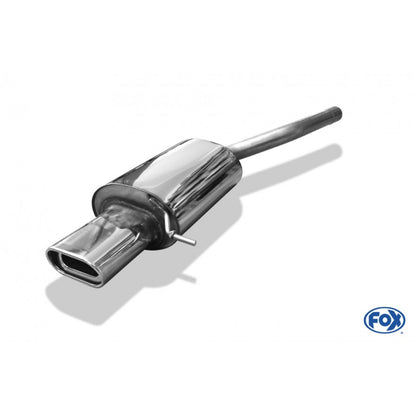 Sportschalldämpfer mit 1 Endrohr 135x80mm (Typ 53), inkl. (EG-) GENEHMIGUNG!