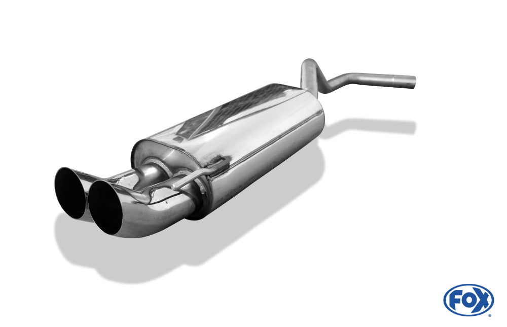 Sportschalldämpfer mit 2 Endrohren 76mm (Typ 18), inkl. (EG-) GENEHMIGUNG!