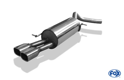 Sportschalldämpfer mit 2 Endrohren 88x79mm (Typ 70), inkl. (EG-) GENEHMIGUNG!