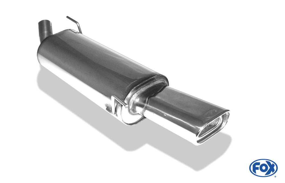 Sportschalldämpfer mit 1 Endrohr 135x80mm (Typ 53), inkl. (EG-) GENEHMIGUNG!