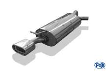 Sportschalldämpfer mit 1 Endrohr 135x80mm (Typ 53), inkl. TÜV-Teilegutachten!