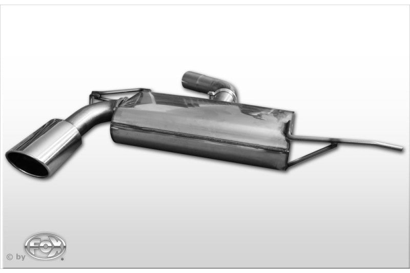 Sportschalldämpfer mit 1 Endrohr 129x106mm (Typ 32), inkl. (EG-) GENEHMIGUNG!