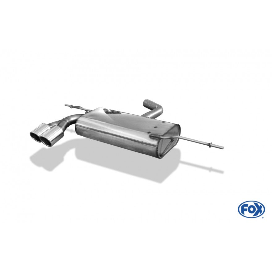 Sportschalldämpfer mit 2 Endrohren 80mm (Typ 16), inkl. (EG-) GENEHMIGUNG!