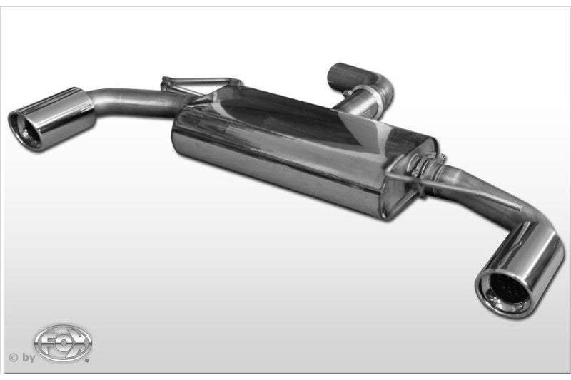 Sportschalldämpfer mit links/rechts je 1 Endrohr 90mm (Typ 17), inkl. (EG-) GENEHMIGUNG!