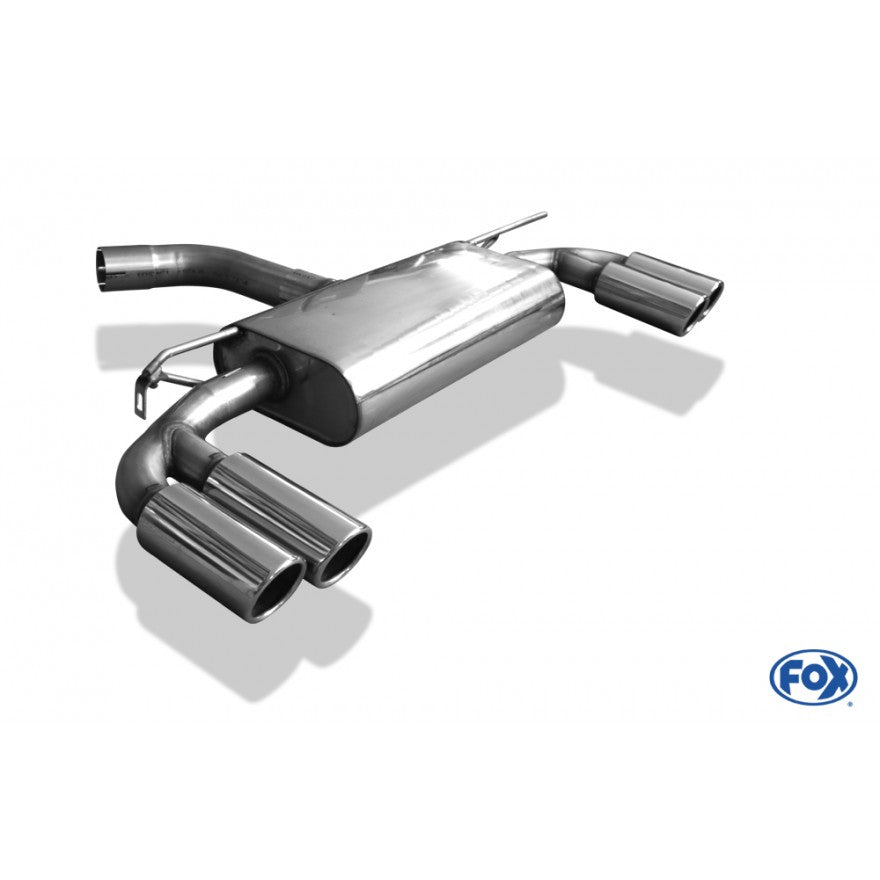 Sportschalldämpfer mit links/rechts je 2 Endrohren 80mm (Typ 16), inkl. (EG-) GENEHMIGUNG!