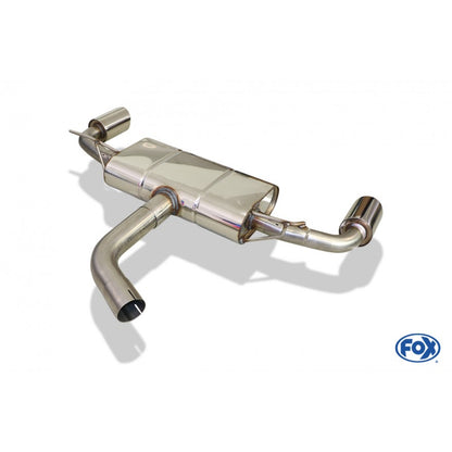 Sporttschalldämpfer mit links/rechts je 1 Endrohr 100mm (Typ 25), inkl. (EG-) GENEHMIGUNG!